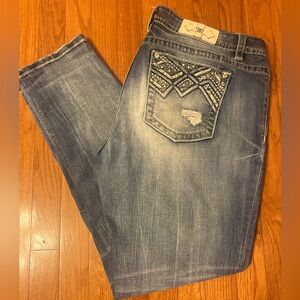 Miss me jeans  mid rise easy skinny size 34